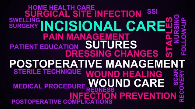 Incisional Care Word Cloud