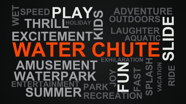 Water Chute Word Cloud