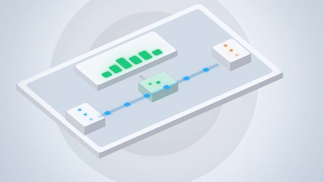 Network tap copying traffic to a monitor isometric view