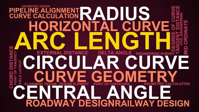 Arc Length Word Cloud