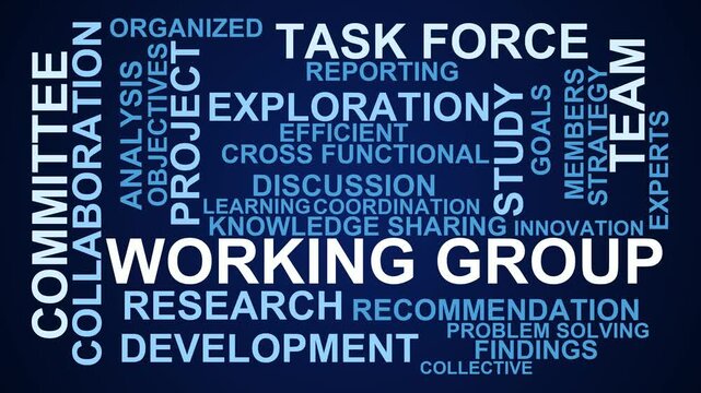 Working Group Word Cloud