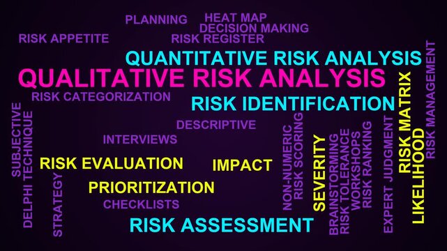 Qualitative Risk Analysis Word Cloud