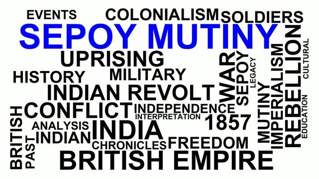 Sepoy Mutiny Word Cloud