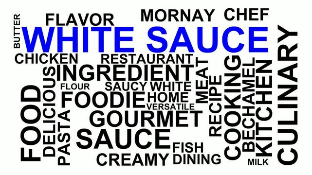 White Sauce Word Cloud