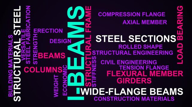 I-Beams Word Cloud