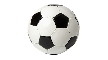 A classic black and white leather soccer football isolated on white background © James
