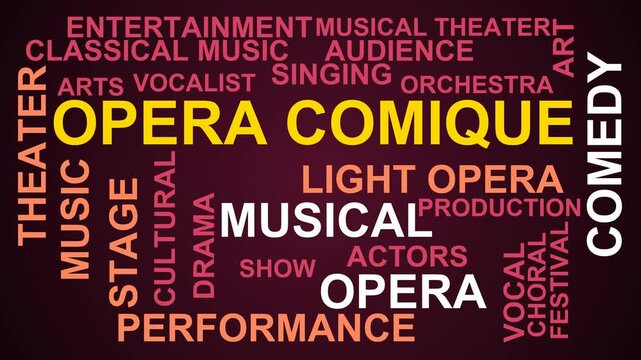 Opera Comique Word Cloud