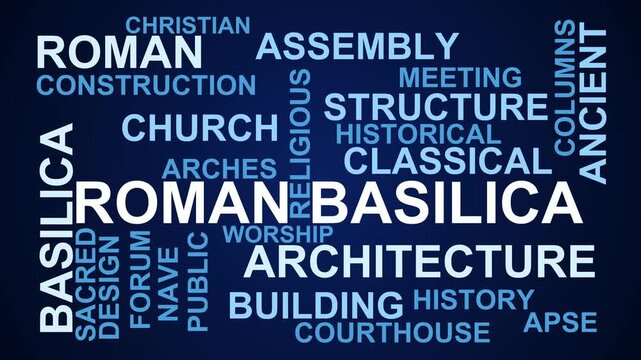 Roman Basilica Word Cloud