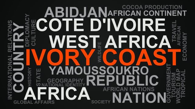 Ivory Coast Word Cloud