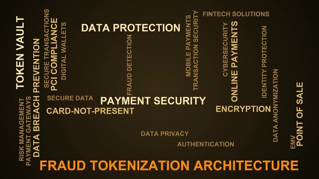 Fraud Tokenization Architecture Word Cloud