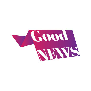 good news sign, emblem, label, badge,sticker. good news paper origami speech bubble. good news tag. bestseller banner.