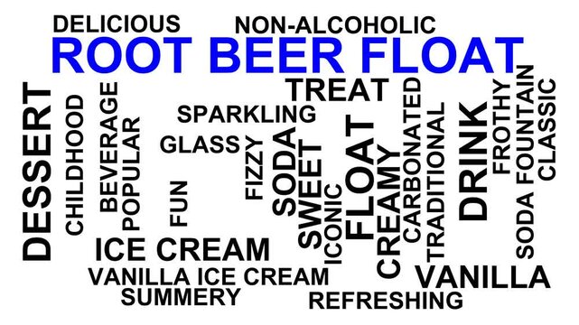 Root Beer Float Word Cloud