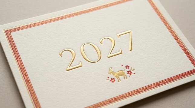 Close up of a 2024 calendar with floral design and decorative border details