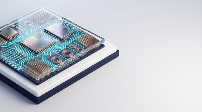 Integrated Voltage Regulator IVR Power Delivery Package 3D Render