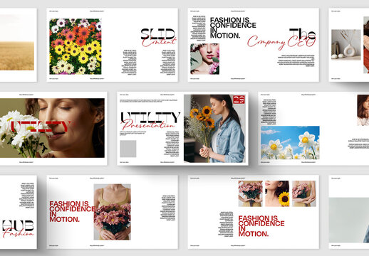 Fashion Presentation Template with Minimal Editorial Layout