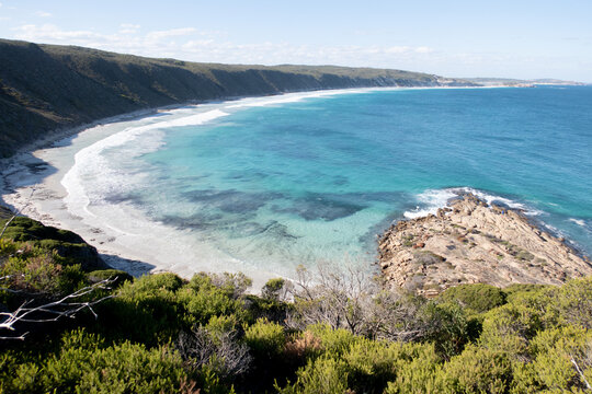 Scenic Coastal Landscape Clear Blue Ocean
