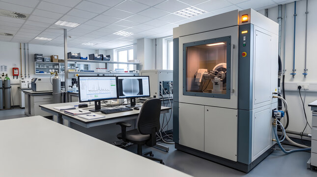 X-Ray Diffraction XRD Instrument in Materials Science Laboratory