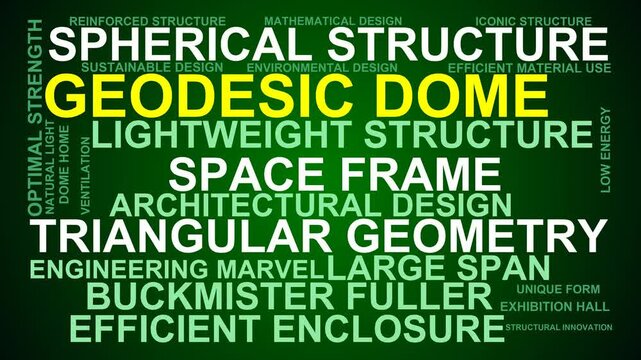 Geodesic Dome Word Cloud