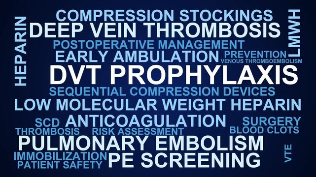 Dvt Prophylaxis Word Cloud