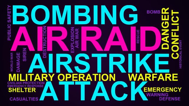 Air Raid Word Cloud