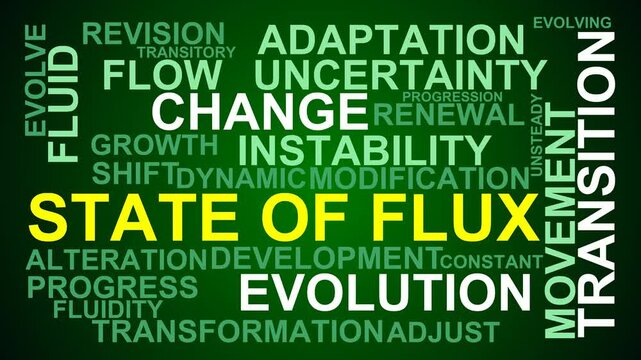 State Of Flux Word Cloud