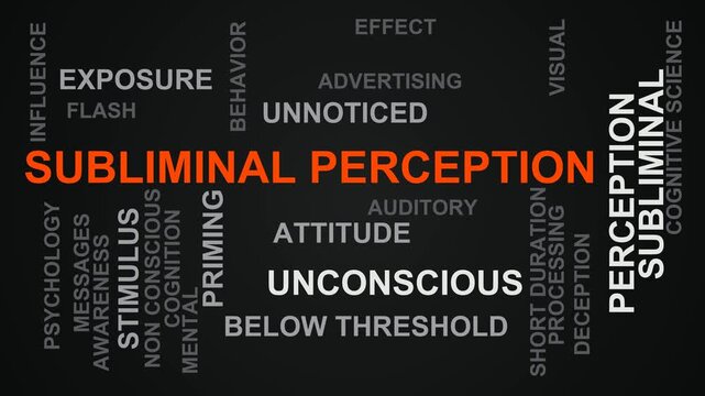 Subliminal Perception Word Cloud
