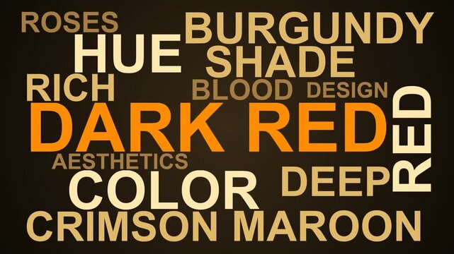 Dark Red Word Cloud
