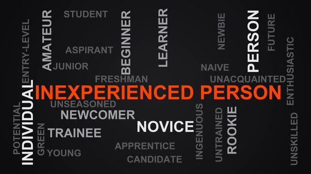 Inexperienced Person Word Cloud