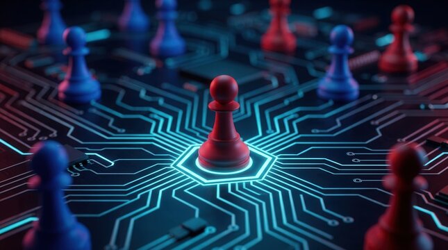 Cybersecurity breach simulation demonstrating red and blue team tactics for better security.