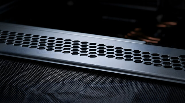 Metal Honeycomb Airflow Vent with Dust Mesh on PC Case