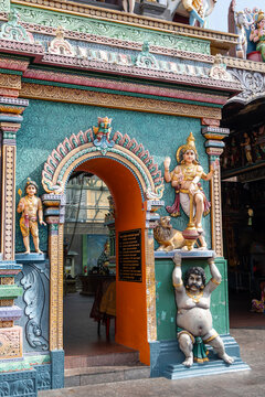 Door of Sri Srinivasa Perumal Temple in Singapore