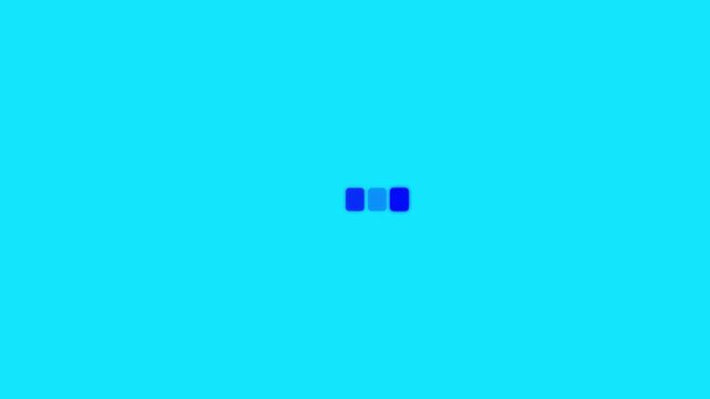 Typing loading dots black background with alpha channel.