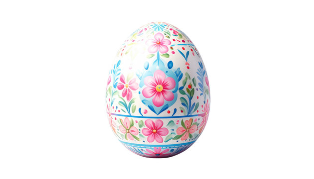 an Easter egg, isolated on transparent background, PNG.