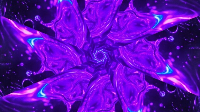 Abstract Purple Kaleidoscope Swirl.