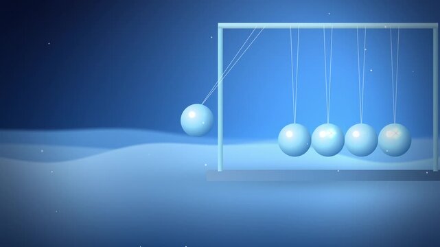 Ice ball cradle glittering centered view looping motion