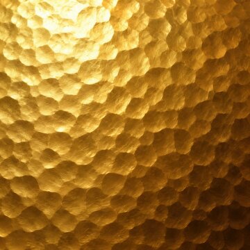Hammered gold metal texture with rounded dimples
