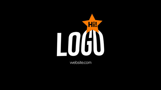 Kinetic Logo Motion Shapes Star Dark &ndash; Dynamic Logo Animation, Kinetic Geometric Shapes, Animated Brand Reveals and Modern Motion Graphics for Professional Video Editing