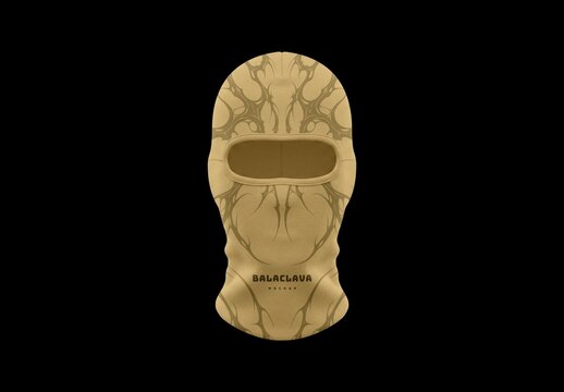Slit Eye Balaclava Mockup For Branding And Merchandise Design