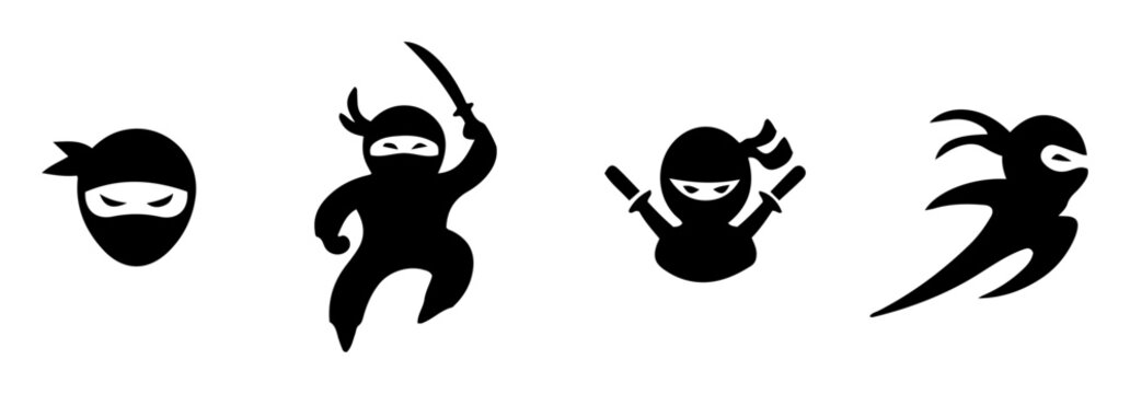 Ninja Warrior Black Icon Collection