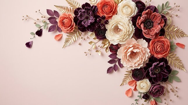 A beautiful cascade of vibrant roses and blossoms perfect for expressing love on valentine's day