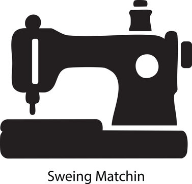 garment sewing machine icon design 