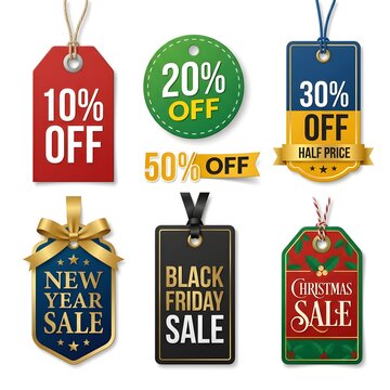 Complete Ecommerce Sale Tags Bundle with Seasonal and Percentage Discount Labels