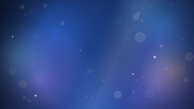 Icy Blue and Lavender Gradient Bokeh Lights Seamless Loop Background
