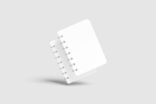 Blank A7 Notebook Mockup - 3D Illustration