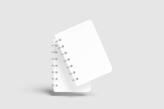 Blank A7 Notebook Mockup - 3D Illustration