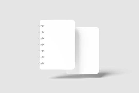 Blank A7 Notebook Mockup - 3D Illustration