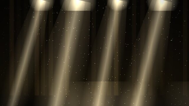 Volumetric Light Shafts Sweeping Through Dust Particles