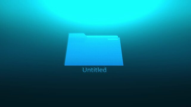 Forensic Evidence Concept - Dark Ominous Folder on Computer - Untitled