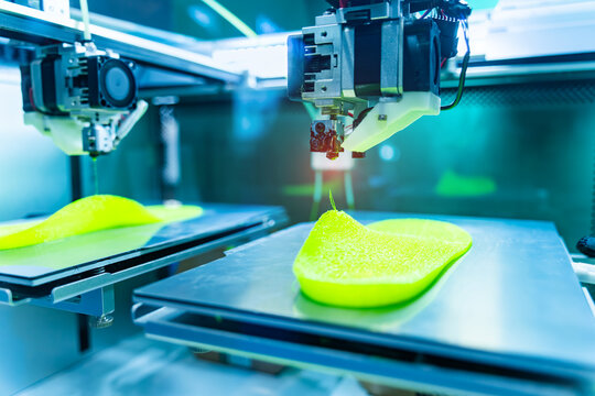 3d printed green shoe figure close-up