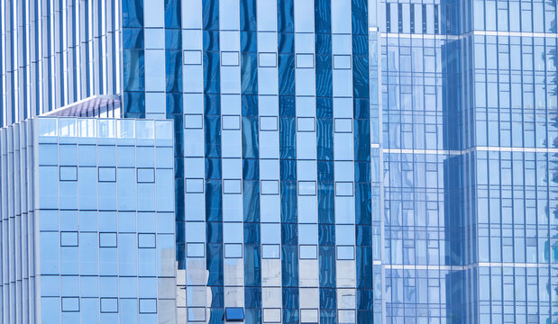 Architecture details Modern Building Glass facade Business background